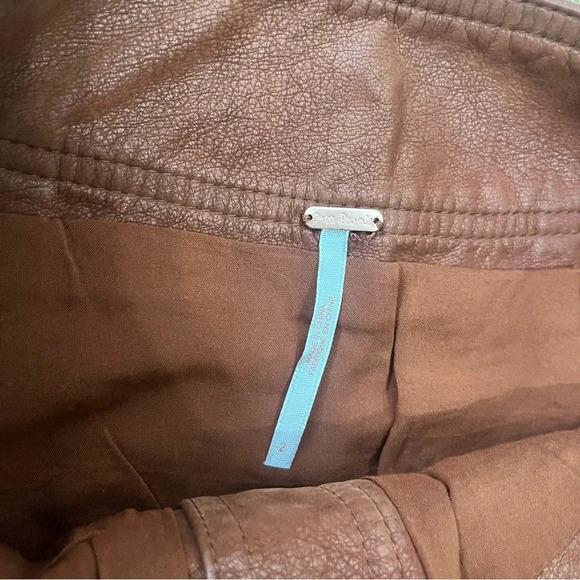 Free People faux leather skirt size 2 - Picture 2 of 5